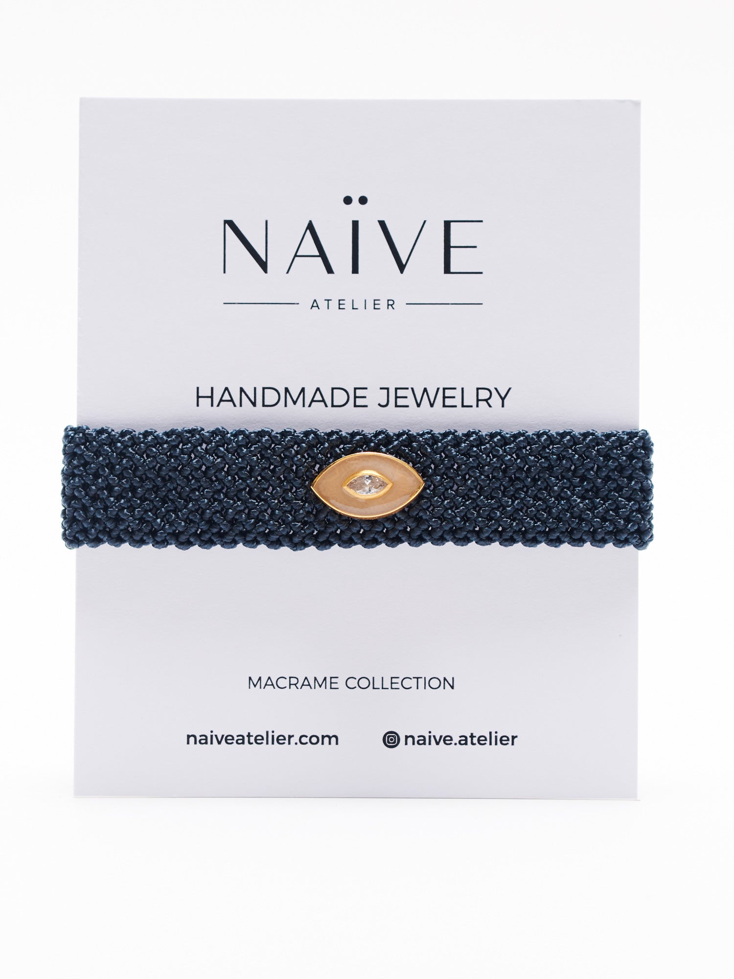 MIRA HANDLOOMED BRACELET LATTE ENAMELED