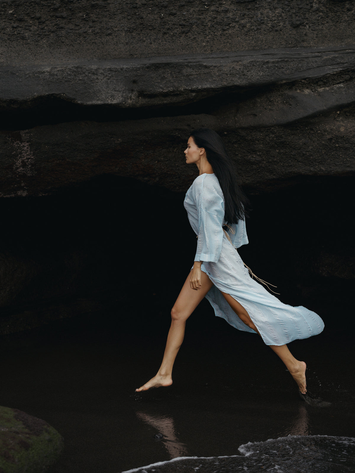 SEDEF DERİ KEMERLİ MARISSA KAFTAN